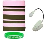 Non-OEM Non-OEM Amazon Kindle DX 9.7 Knitted Socks Case with Clip-on Reading Lights - Pink