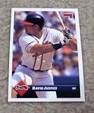 1993 Donruss David Justice # 580 MLB Baseball Card