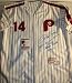 Pete Rose SIGNED Phillies Stat Jersey LE/500 JSA