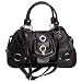 Gigi ChantalTM Large Black Purse with Croco Trim