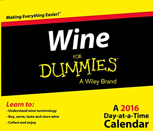 Wine For Dummies Day At A Time 2016 Box Calendar