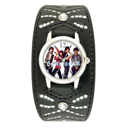 Camp Rock Round-Face Watch - Black