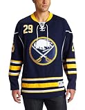 NHL Men's Buffalo Sabres #29 Jason Pominville Reebok Edge Premier Player Jersey (Navy, X-Large)