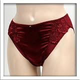 Venus : Venus 2 pack $66 Maroon FLORAL Satin BIKINI #8006
