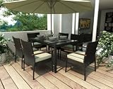 Sonax PT-601 Textured Black?7 Piece Patio Dining Set Sonax PT-601 Textured Black?7 Piece Patio Dining Set