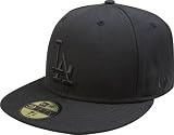 MLB Los Angeles Dodgers Black on Black 59FIFTY Fitted Cap (7 3/8)