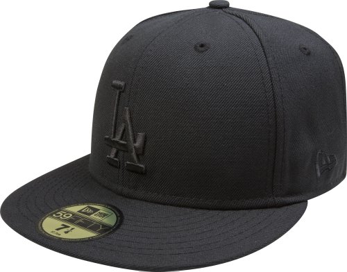 Los Angeles Dodgers Black on Black 59FIFTY Fitted Cap