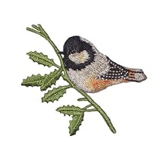 Vogel Spatz 6,7 cm * 4,9 cm B�GELBILD AUFN�HER APPLIKATION Tier Tiere V�gel Sperling
