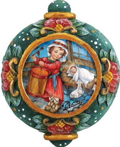 G. Debrekht Drummer Boy Ornament, 4.5-Inch TREASURED MEMORIES COLLECTION G. Debrekht Drummer Boy Ornament, 4.5-Inch TREASURED MEMORIES COLLECTION