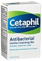 Cetaphil Antibacterial Gentle Cleansing Bar, 4.5-Ounce Bar (Pack of 6)
