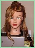 Professional Mannequin Beautiful Female Head Real Hair Will Fit All Holders