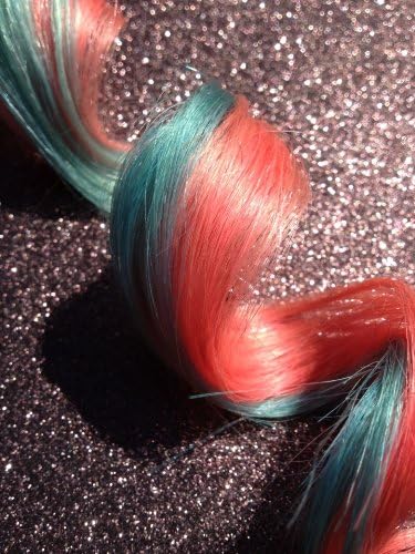 18" 100% REMY Human OMBRE Pastel Hair Extensions 7Pcs Clip in # Blue Red