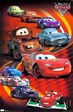 Cars 2 Movie Group Poster Print - 22x34 Movie Poster Print, 22x34