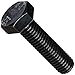 Class 8.8 Steel Cap Screw, Plain Finish, Hex Head, External Hex Drive, Meets DIN 933/ISO 898, 20mm Length, Fully Threaded, M8-1.25 Metric Coarse Threads (Pack of 100)