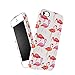 iPhone 5 5s SE case for girls, Akna Vintage Obsession Series High Impact Slim Hard Case with Soft Fabric Interior for iPhone 5 5s SE[Flamingo](U.S)
