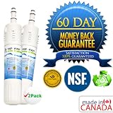 Green Filter for Samsung RM255LARS NSF Certified Refrigerator Water Filter, Certified Green, Made in North America 2 Pack