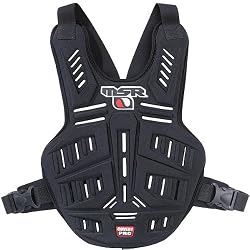 MSR Racing Covert Pro Adult Roost Deflector Motocross Motorcycle Body Armor - Black