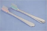 personalized sterling silver toothbrush - pink or blue