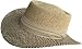 UBI Gambler Paper Straw SPF Sun Hat 2 Tone Woven Big Brim Golf Toyo Summer Beach
