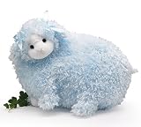 Large Plush Blue Lamb Stuffed Animal - Makes a Great Easter or New Baby Gift!