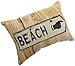 Brentwood 13 by 18-Inch Beach Sign Tapestry Reverse to Suede