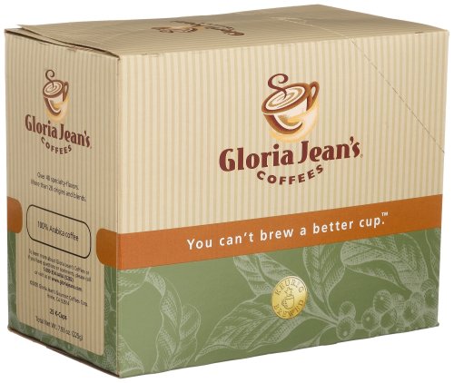 Gloria Jean's Coffees, Coffee K-Cup, Variety Pack, Mix of Caffeinated and Decaffeinated for Keurig Brewers, 25-Count Boxes (Pack of 2)