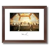 Salvador Dali The Last Supper Home Decor Wall Picture Cherry Framed Art Print