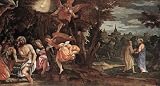6 x 4 Greeting Card Veronese Baptism and Temptation of Ch