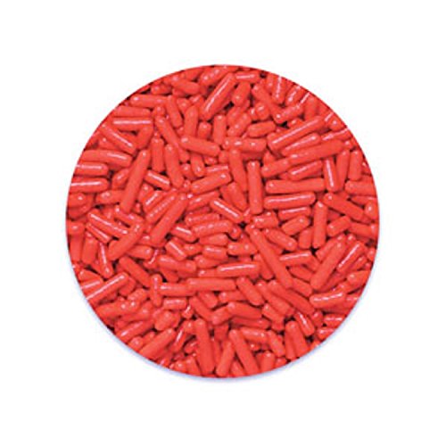 Oasis Supply Naturally Brilliant Sprinkles, Naturally Colored, 100% Pure Cane Sugar (Red, 6 ounce)