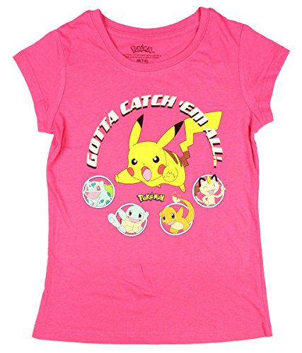 Pokemon Catch 'em All Girls Shirt 4-16