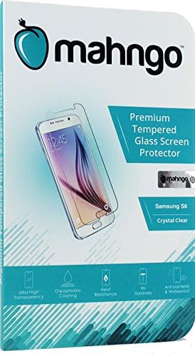 Samsung S6 Screen Protector, Mahngo, Fortified 9H Tempered Glass, Oleophobic (Anti-Finger Print), Scratch Resistant, Waterproof, Crystal Clear