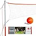 Franklin Sports Volleyball Set - Backyard Volleyball Net Set with Volleyball, Portable Net & Ground Stakes - Beach or Backyard Volleyball - Starter