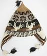 Handmade Artisan PURE Alpaca Natural Fiber Hat with Earflaps - Andean Dark Chocolate Tradition (Women/Teens/One-of-a-kind)