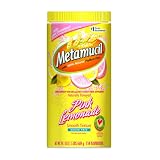 Metamucil Sugar Free Smooth Texture Powder, Pink Lemonade, 24.1-Oz, 114-dose Canister