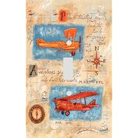 Biplanes Decorative Switchplate Cover