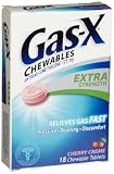 Gas-X Extra Strength Cherry Creme, 18-Count Chewable Tablets (Pack of 3)