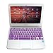 GMYLE(R) Plum Purple Silicon Keyboard Cover (US Layout) for Samsung ARM 11.6