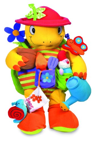 Childrens Toyshop  Toys : DAISY THE ACTIVITY TURTLE - fun stimulation of sight, sound & touch (34cm L)