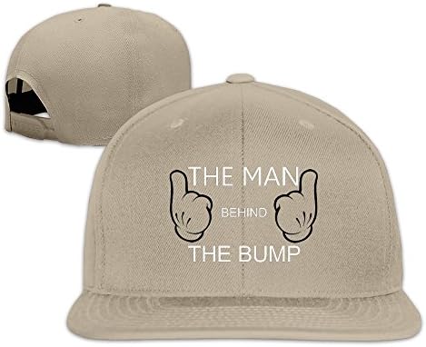 AM Lin's Funny The Man Behind The Bump Baseball Cap Natural