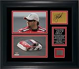 Elliott Sadler Framed 2 5x7 Photos w/ Autographed Card/Tire & Plate