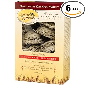 Amish Naturals Tomato Basil Spaghetti, 12-Ounce Boxes (Pack of 6)
