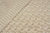 Produkt-Bild: Sonnenstrick 610563326884 Babydecke / Kuscheldecke / Strickdecke aus 100 % Bio Baumwolle kba, 100 x 90 cm