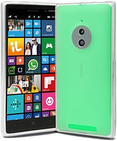 Evecase Lumia 830 Case, Slim Fit Flexible TPU Case for Nokia Lumia 830 - Frosted Clear