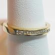 14K Yellow Gold Diamond Band