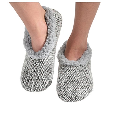 womens grey slipper socks