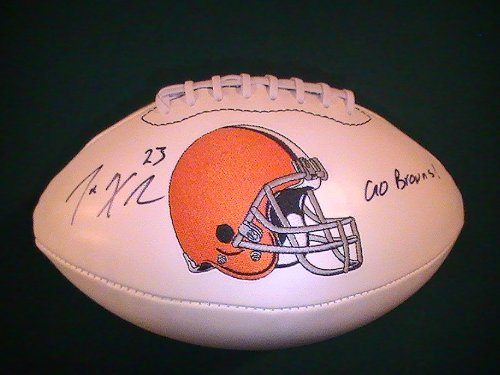 JOE HADEN SIGNED AUTO NFL LOGO FOOTBALL CLEVELAND BROWNS COA + PROOF PHOTO
