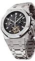 Audemars Piguet Royal Oak Mens Black Dial Stainless Steel Chronograph Tourbillon Watch 25977ST.OO.1205ST.02