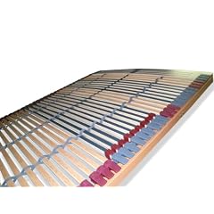 7 Zonen Lattenrost Rhodos NV 44 Leisten Triokautschukkappen Lattenroste Mittelgurt 140x200 cm