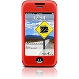 yooZoo Silicone Skin Case for Apple iPhone 8GB and 16GB, with Screen Protector - Mesa Red