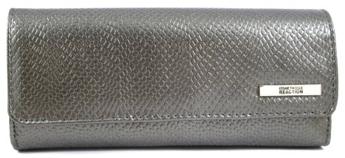 Kenneth Cole Reaction Faux Patent Leather Reptile Tri Me A River Trifold Wallet